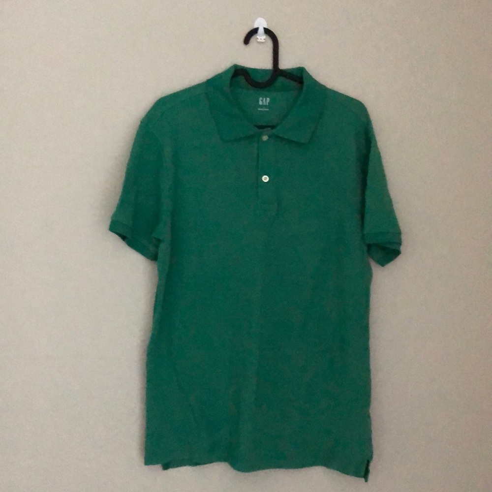 Gap Mens Solid Pique Polo Irish clover size S